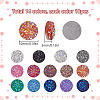 140Pcs 14 Colors Druzy Resin Decoden Cabochons RESI-SC0005-55-2