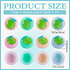4Pcs 4 Colors Silicone Replacement Thumb Grip Caps AJEW-GF0009-67C-2