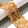 Heated Natural Citrine Beads Strands G-L608-A09-02-3