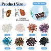 90G 8 Styles Natural Mixed Gemstone Beads G-TA0002-77-4