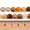Natural Yellow Hematoid Quartz Beads Strands X-G-I003-8mm-04-4