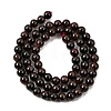 Natural Garnet Gemstone Bead Strands X-G-R263-6mm-4