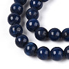 Dyed Natural Mashan Jade Round Beads Strands G-T139-6mm-67G-4