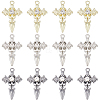 24Pcs 3 Colors Alloy with Rhinestone Pendants FIND-SP0001-91-1
