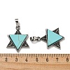 Synthetic Turquoise Pendants G-G147-08AS-10-3