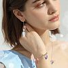100Pcs 10 Colors Baking Paint & Spray Painted Glass Pendants EGLA-HY0001-01-6