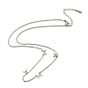 Mother's Day 304 Stainless Steel Letter MAMA Pendant Necklaces for Women NJEW-Z117-01P-2