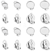 Unicraftale 80Pcs 4 Styles 316 Stainless Steel Clip-on Earring Findings STAS-UN0034-22-1