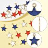 20Pcs 3 Colors Alloy Enamel Pendants ENAM-FS0003-53-2