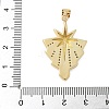 Brass Micro Pave Cubic Zirconia Pendants KK-P293-24A-G-3