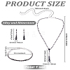 1 Set Alloy & Rhinestone Teardrop Jewelry Set SJEW-LP0001-03-2