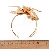 Alloy & Iron Cuff Bangles for Women BJEW-F501-01C-KCG-5