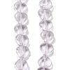 Baking Paint Transparent Glass Beads Strands DGLA-A08-T8mm-KD08-1