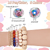 80Pcs 8 Colors Handmade Gold Sand Lampwork Beads LAMP-PH0001-24-2