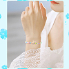 6Pcs 6 Style Adjustable Nylon Thread Braided Bead Bracelets BJEW-SC0001-48-5