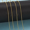 Faceted Brass Ball Chains X-CHC-C002-1.2mm-G-3