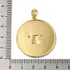Brass Micro Pave Clear Cubic Zirconia with Enamel Pendants KK-R162-073A-G-3