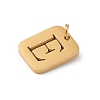 304 Stainless Steel Charms LS-STAS-R001-01G-E-2