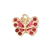 Alloy Enamel & Rhinestone Pendants FIND-C074-22KCG-2