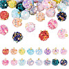 32Pcs 16 Colors Cloth Pendants FIND-TA0008-47-2