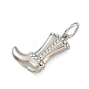 304 Stainless Steel Rhinestone Pendants FIND-T075-07P-2