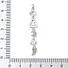 Brass Micro Pave Clear Cubic Zirconia Pendants LS-KK-D101-01A-P-3