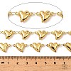 304 Stainless Steel Heart Link Chains CHS-G042-04G-2