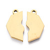 304 Stainless Steel Enamel Split Pendants STAS-T074-01G-3