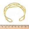 Brass Cuff Bangles for Women BJEW-F513-06G-5