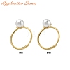 Flat Round Brass Adjustable Ring Settings LS-KK-G527-01B-G-4