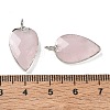 Natural Rose Quartz Pendants G-G012-13P-11-3