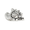 Tibetan Style Alloy Pendants PALLOY-P310-01B-AS-1