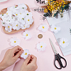 100Pcs Cloth Artificial Flower Head AJEW-GF0013-17C-3