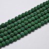 Natural Lava Rock Round Bead Strands G-I124-8mm-04-1