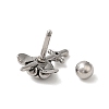 304 Stainless Steel Stud Earrings EJEW-K260-03C-AS-2