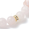 Natural Gemstone & Lampwork Beads Stretch Bracelets for Women BJEW-JB13317-5