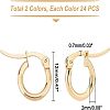 Unicraftale 304 Stainless Steel Hoop EarRing Shapes EJEW-UN0001-41-4