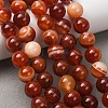 Natural Striped Agate/Banded Agate Bead Strands G-K166-13-10mm-08-5