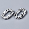 Spray Painted CCB Plastic Linking Rings CCB-Q091-016A-3