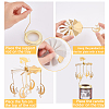 Stainless Steel Rotating Tealight Candle Holder DIY-WH0021-42G-03-4
