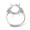 Adjustable 925 Sterling Silver Ring Components STER-K179-10P-3