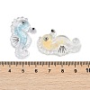 10Pcs Transparent Luminous Acrylic Pendants TACR-FP0001-02B-4