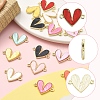 18Pcs 9 Colors Alloy Acrylic Connector Charms FIND-FS0004-33-2