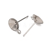 Anti-Tarnish 304 Stainless Steel Stud Earring Findings STAS-S151-01P-E-2