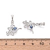 Brass Micro Pave Cubic Zirconia Pendants X-KK-Q073-09P-3