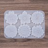 DIY Silicone Flower Pendant Molds AJEW-M228-01-4