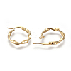 201 Stainless Steel Hoop Earrings X-EJEW-A054-05C-G-2