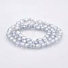 Pearl Luster Plated Glass Faceted Drum Beads Strands GLAA-A032-6mm-PL09-2