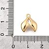 Brass Pave Clear Cubic Zirconia Charms KK-C096-14D-G-3