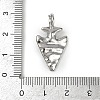 Textured Brass Pendants KK-M322-18P-3